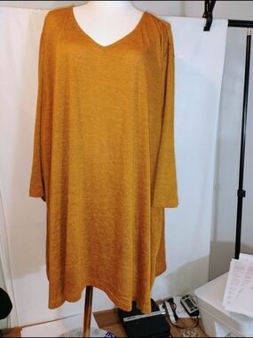 Catherines Women's Plus Size 1/2 Sleeve Top Tunic SZ 5X NWT
